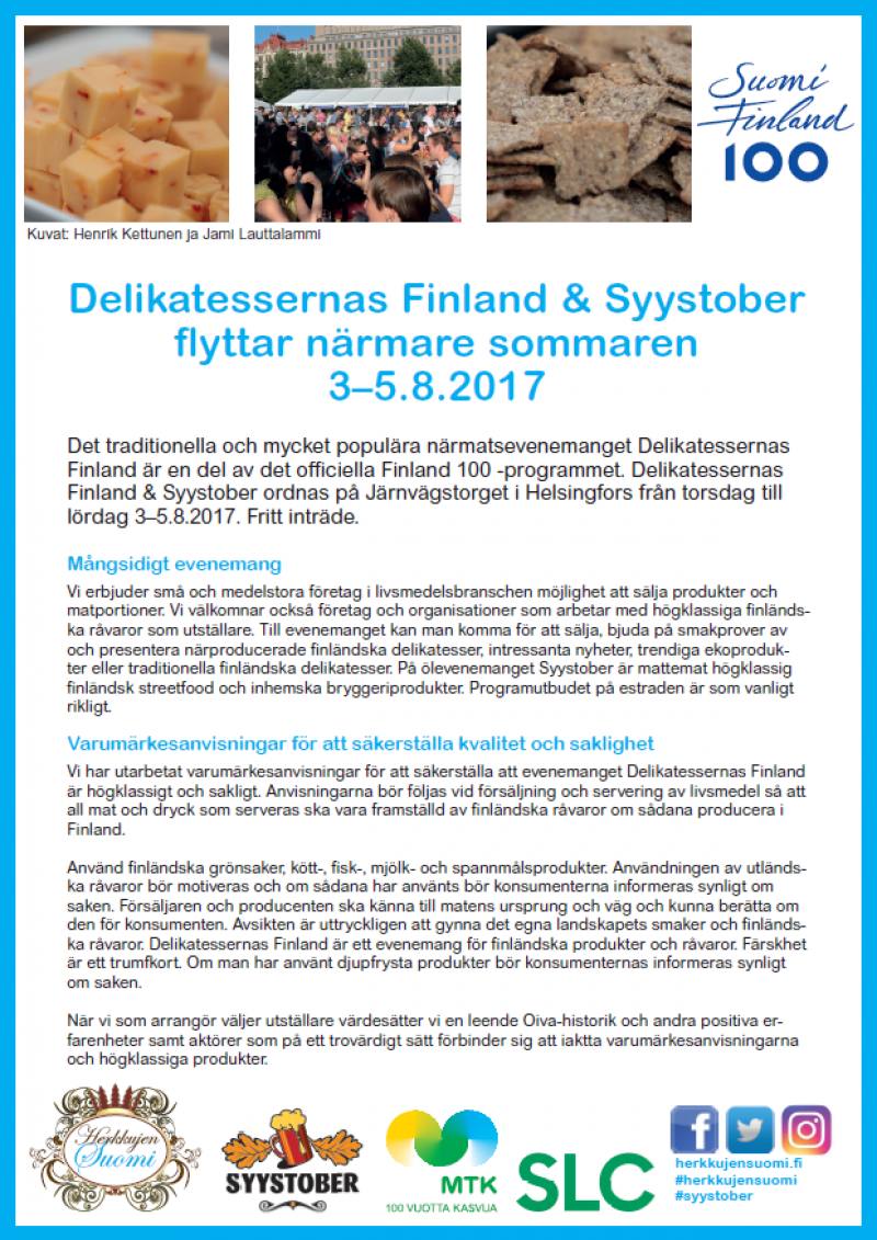 SLC - Delikatessernas Finland2017 Marknadsforingsbrev Svenska