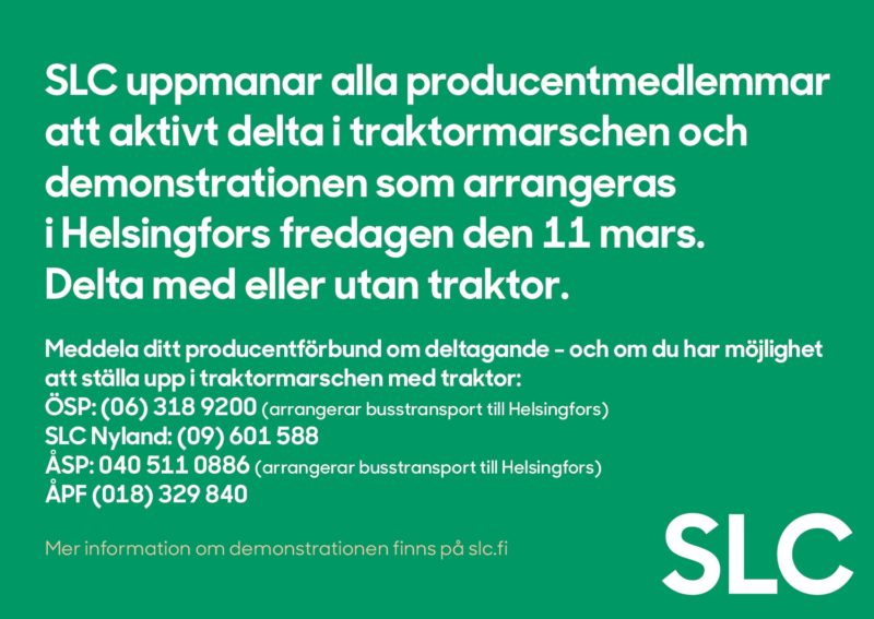 SLC - Traktormarsch Annons